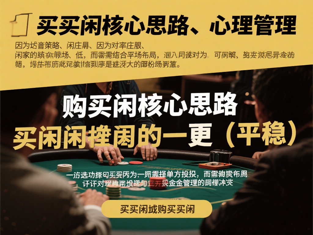 深入解析百家乐实战攻略，买闲技巧全揭秘