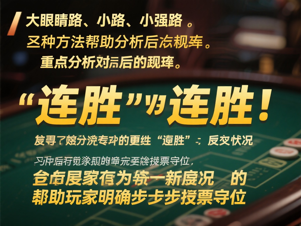 深入解析百家乐路法，从入门到精通，实现高胜率之道