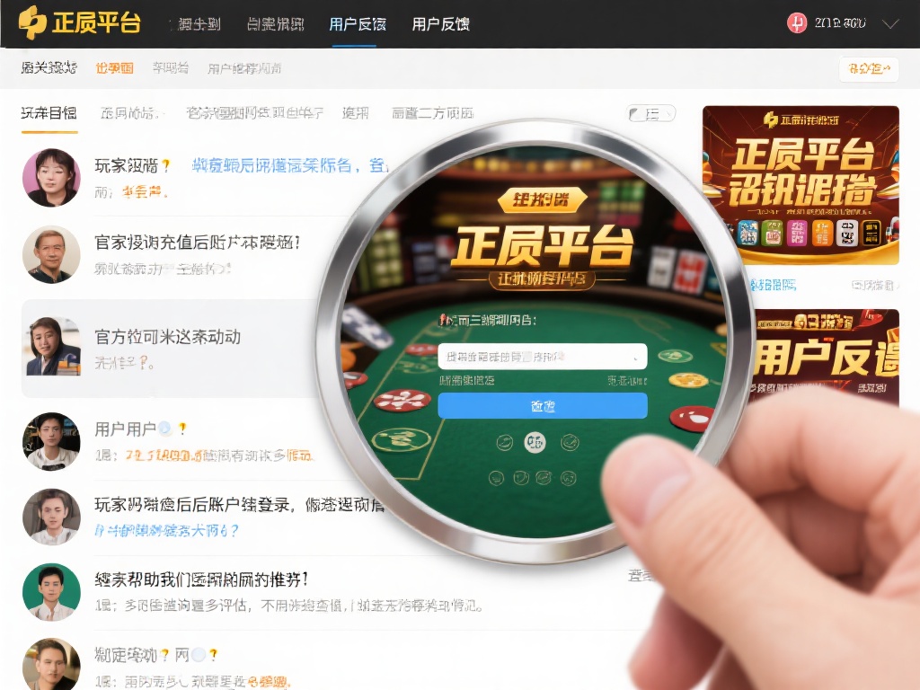 用户反馈是一面镜子
正规平台通常会有较好的口碑，
