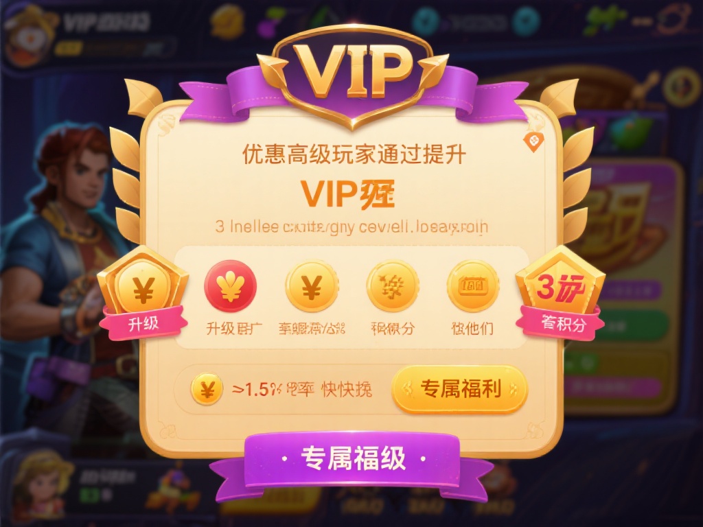VIP等级与优惠
某些高级玩家通过提升VIP等级