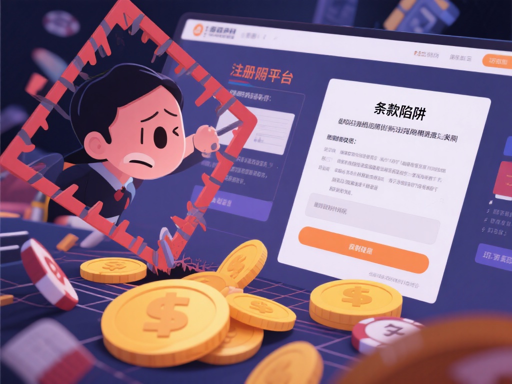 隐藏“条款陷阱”：很多平台在注册条款中放入隐含性约