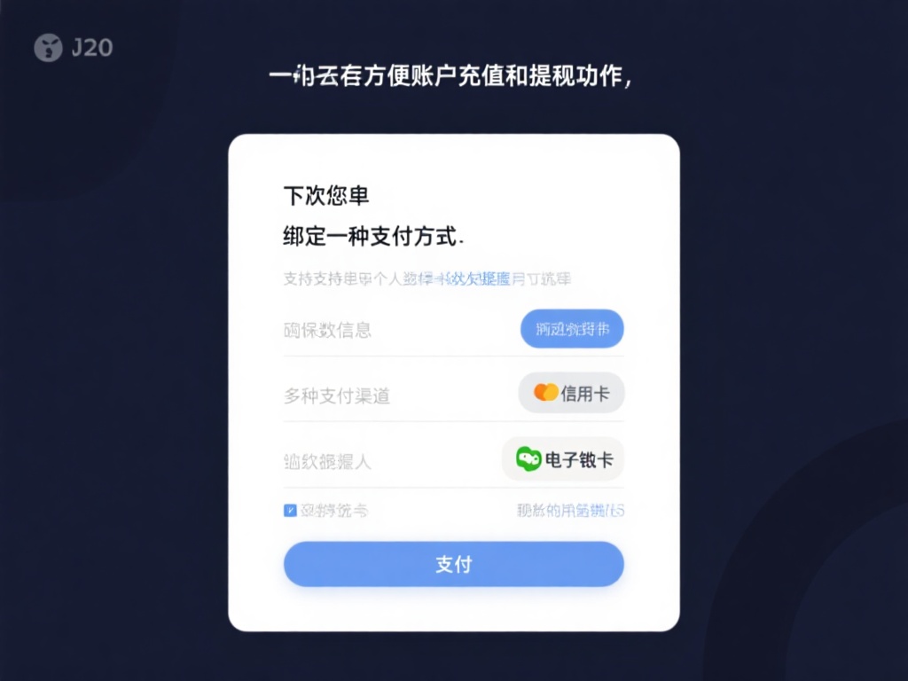 为了方便账户充值和提现操作，接下来您需要绑定一种支