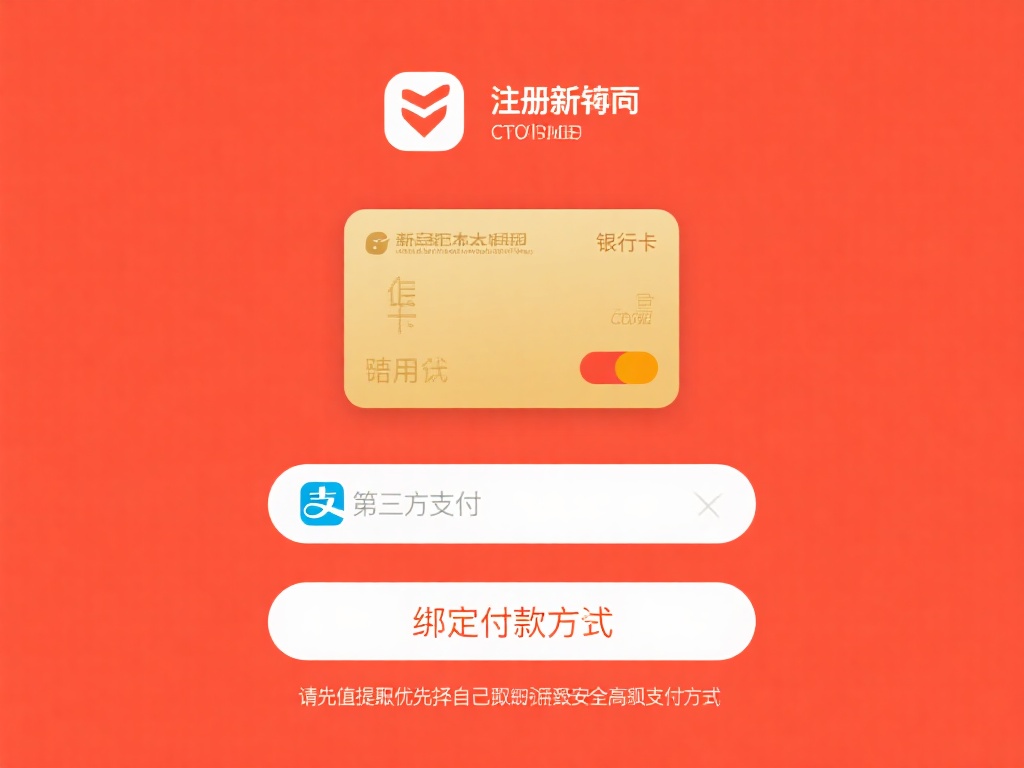 绑定付款方式：注册成功后，可选择绑定银行卡、信用卡
